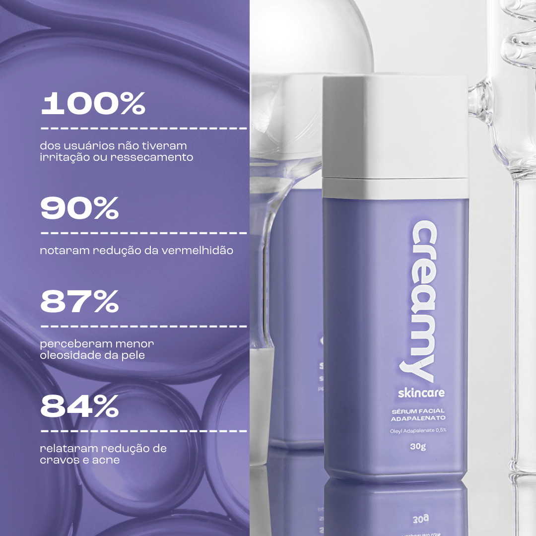 Sérum Facial Adapalenato - Nova Geração Antiacne - CREAMY
